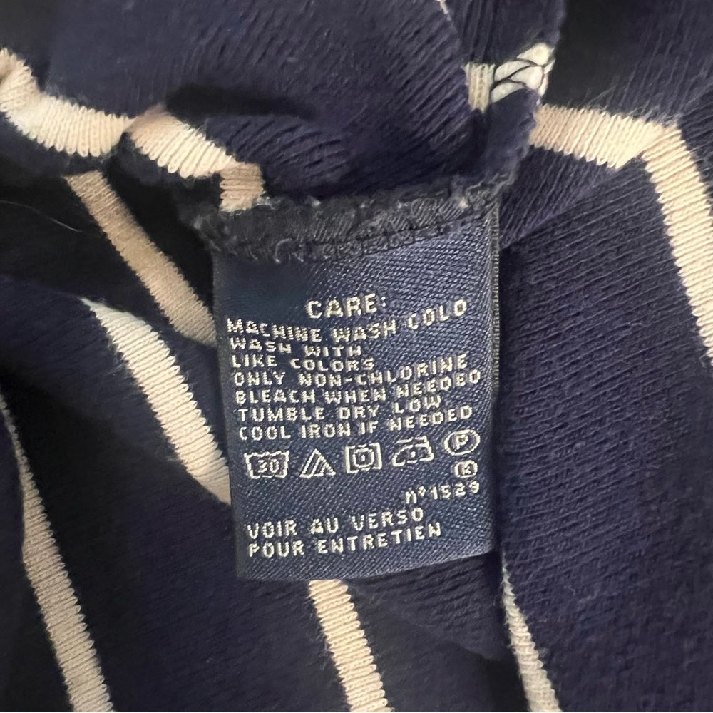 Women’s Ralph Lauren Sport Navy and White Striped Top size XL - Picture 5 of 5